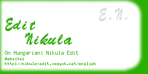 edit nikula business card